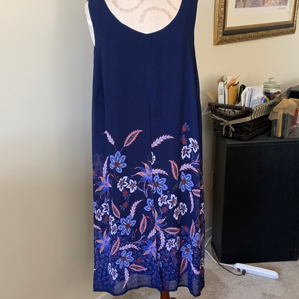 Avenue Navy Blue Floral Dress